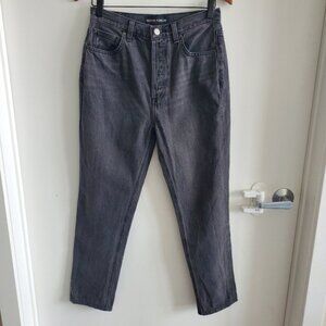 Denim Forum The Nina Stovepipe Black Wash Jeans Size 27